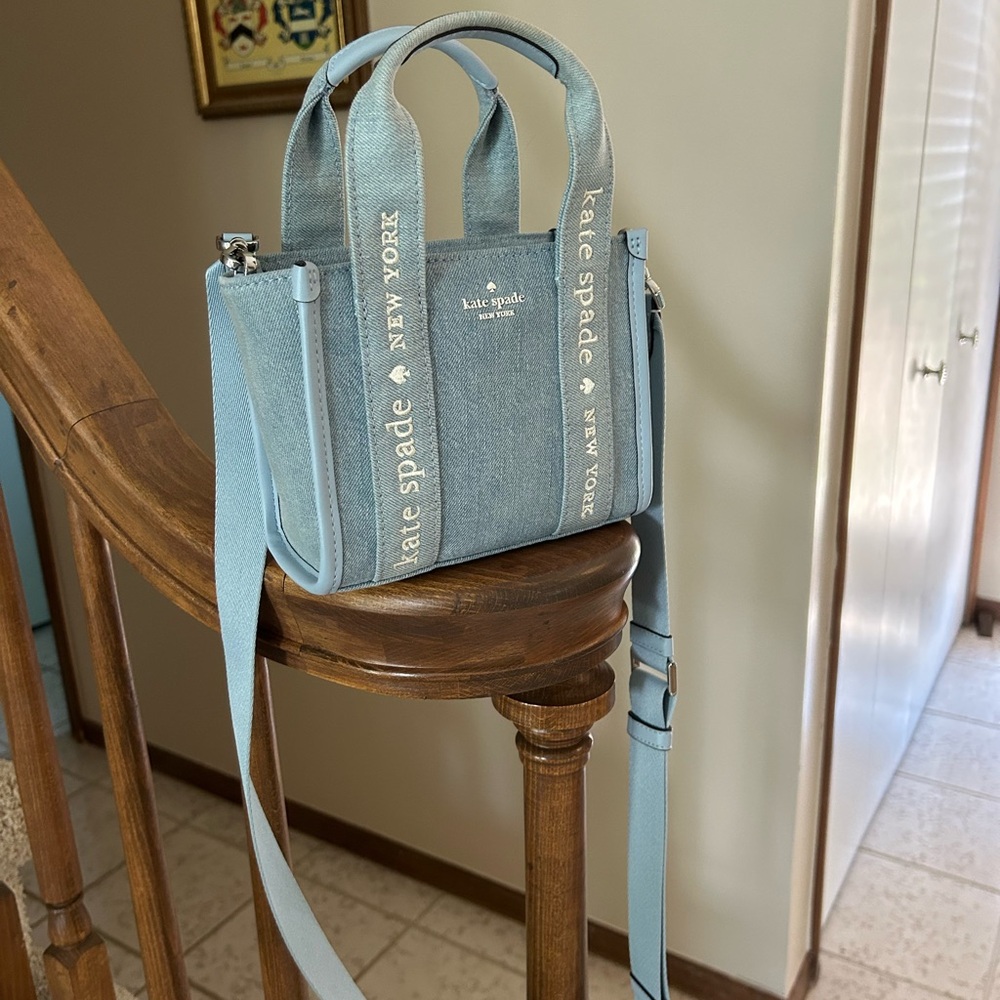Like new Kate Spade Kip Denim Mini Tote